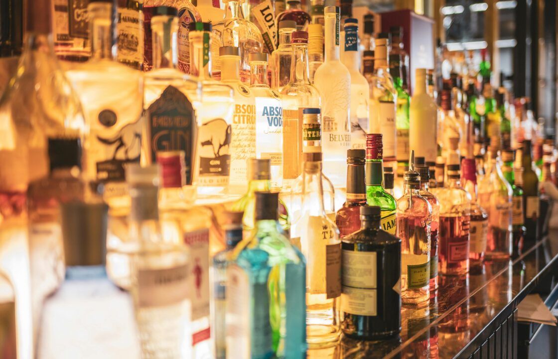 botellas de alcohol