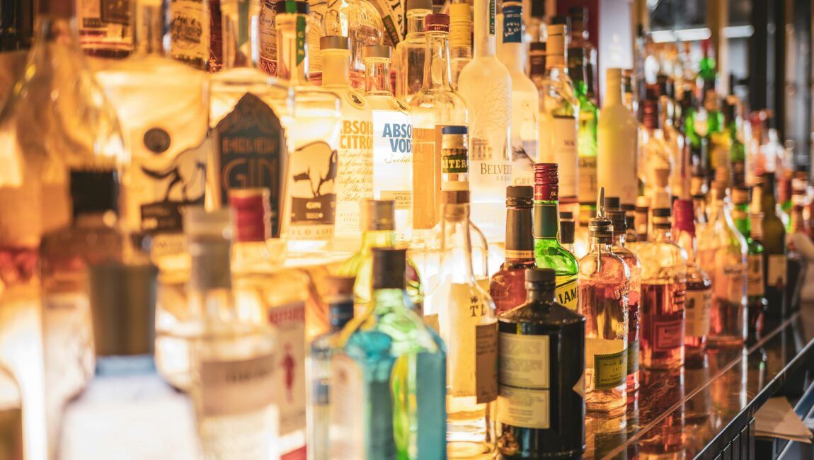 botellas de alcohol